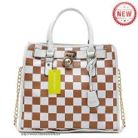 michael kors hamilton checkerboard groot bruinen bakken Rotterdam Shop t42qg390